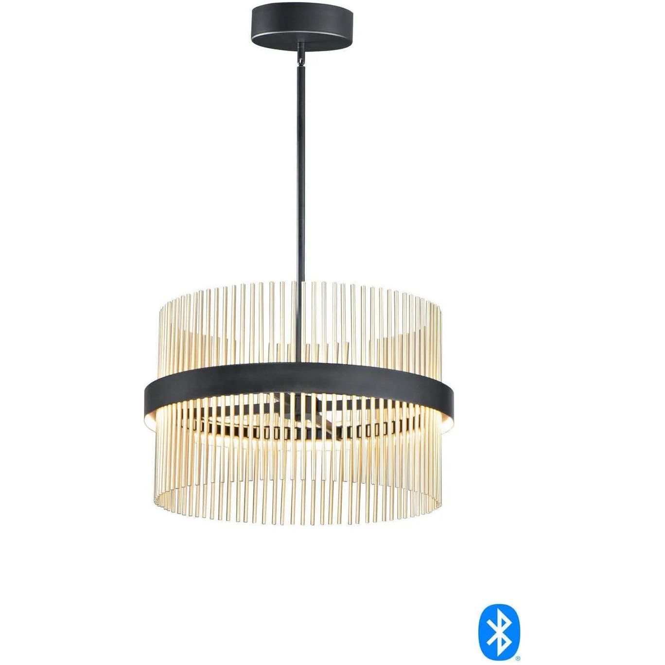 ET2 Lighting - Chimes LED Pendant - E34205-BKSBR | Montreal Lighting & Hardware