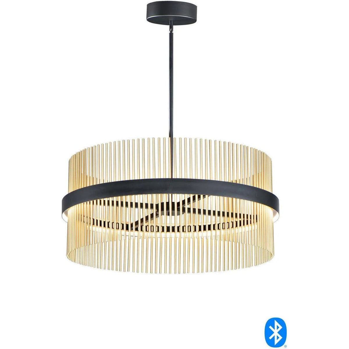 ET2 Lighting - Chimes LED Pendant - E34207-BKSBR | Montreal Lighting & Hardware