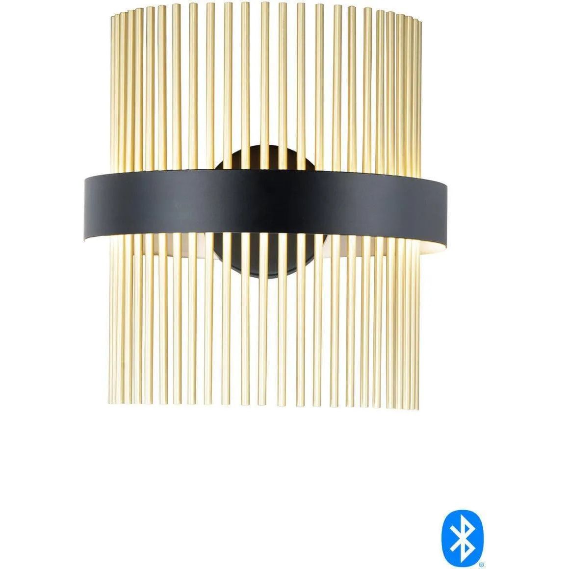 ET2 Lighting - Chimes LED Wall Sconce - E34201-BKSBR | Montreal Lighting & Hardware