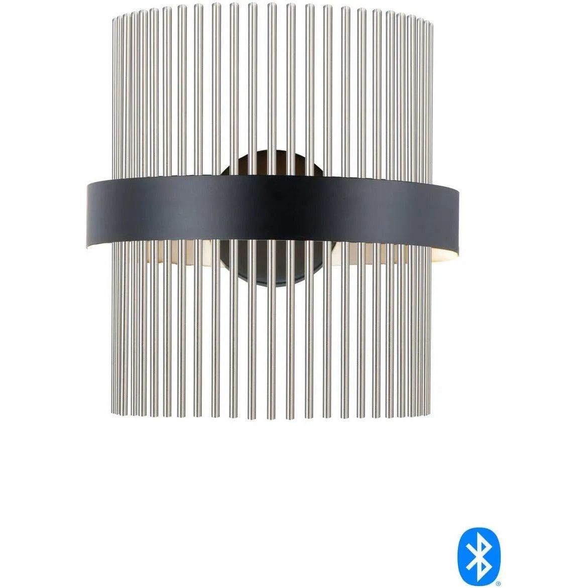 ET2 Lighting - Chimes LED Wall Sconce - E34201-BKSN | Montreal Lighting & Hardware