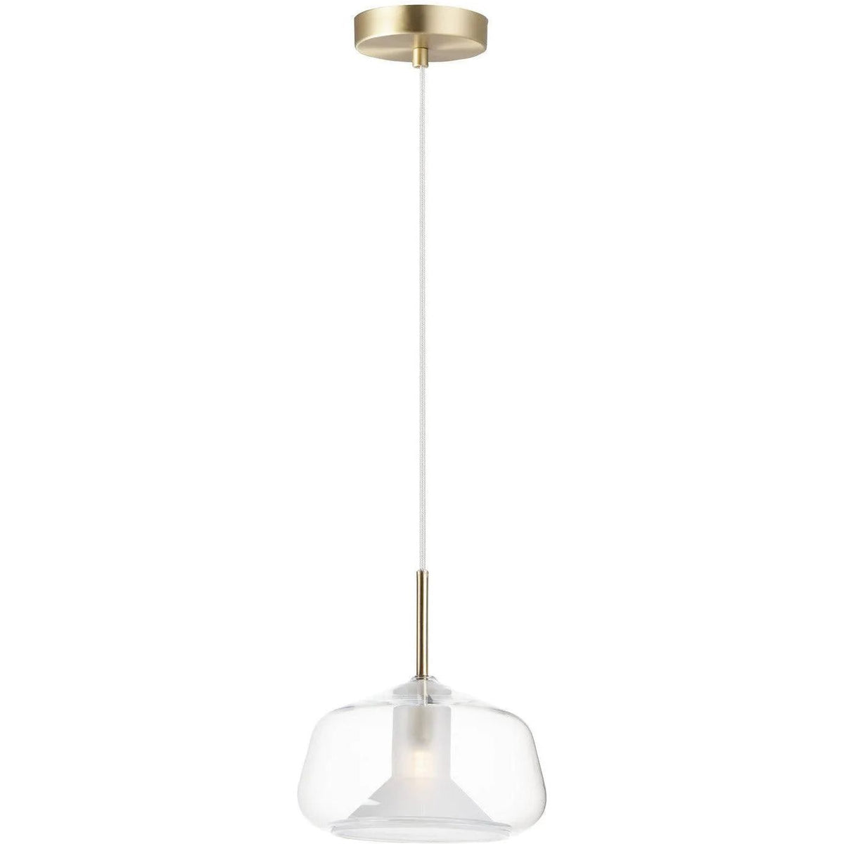 ET2 Lighting - Deuce LED Wide Pendant - E10042-18SBR | Montreal Lighting & Hardware