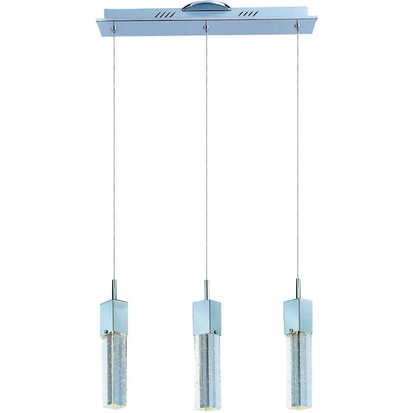 ET2 Lighting - Fizz III LED Linear Pendant - E22763-89PC | Montreal Lighting & Hardware