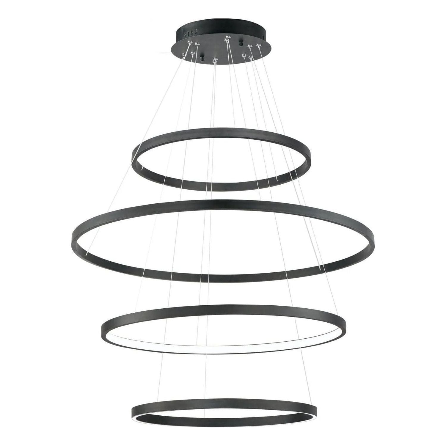 ET2 Lighting - Groove 5-Tier LED Pendant - E22729-BK | Montreal Lighting & Hardware