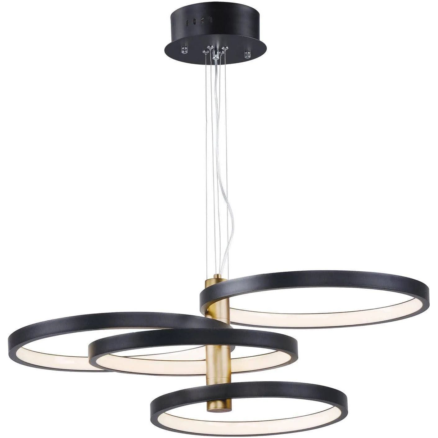 ET2 Lighting - Hoopla LED Pendant - E24326-BKGLD | Montreal Lighting & Hardware