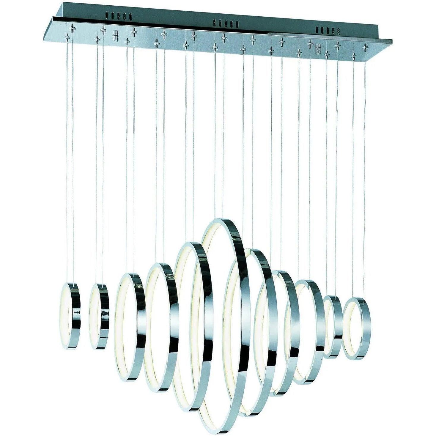 ET2 Lighting - Hoops LED Linear Pendant - E22716-PC | Montreal Lighting & Hardware