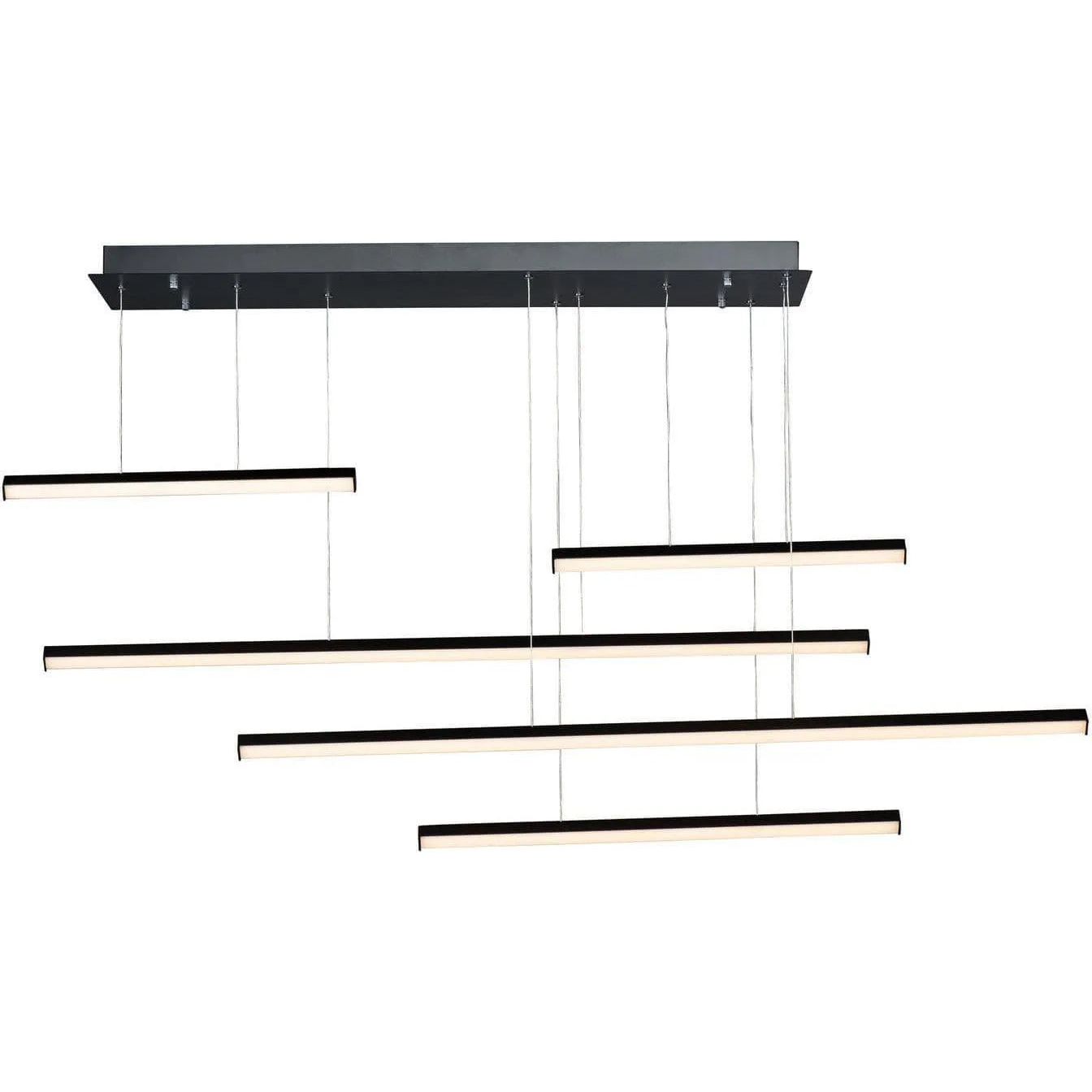 ET2 Lighting - Hover LED Linear Multi Pendant - E21376-BK | Montreal Lighting & Hardware