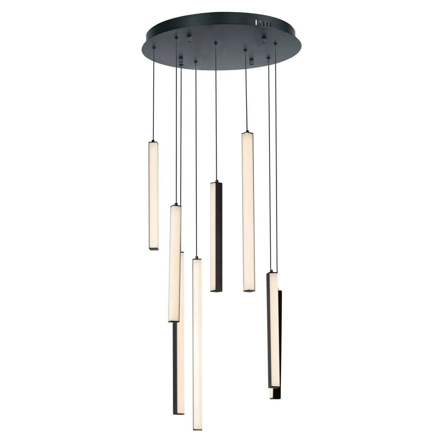 ET2 Lighting - Hover LED Round Multi Pendant - E21377-BK | Montreal Lighting & Hardware