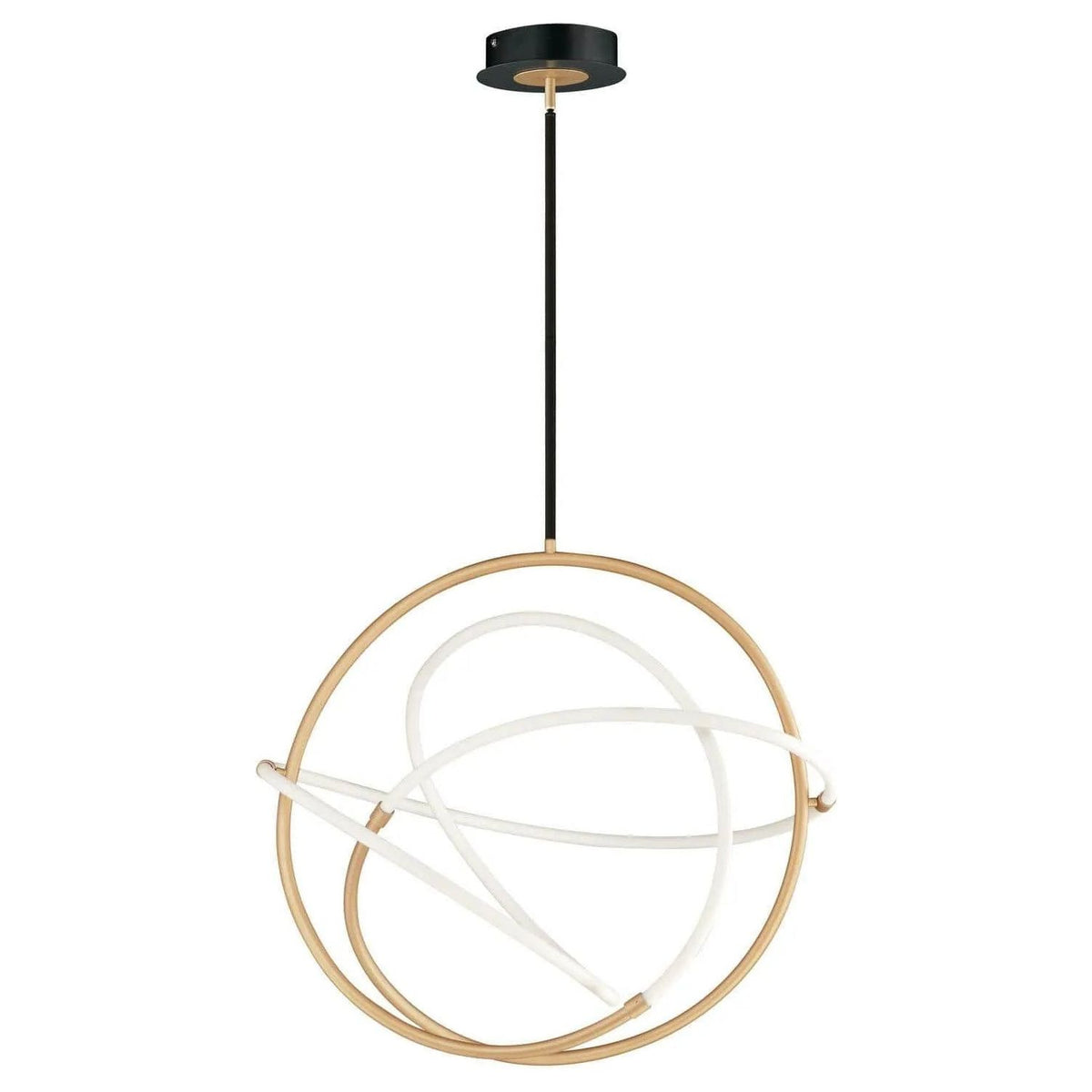 ET2 Lighting - Mobius LED Pendant - E25096-01BKGLD | Montreal Lighting & Hardware