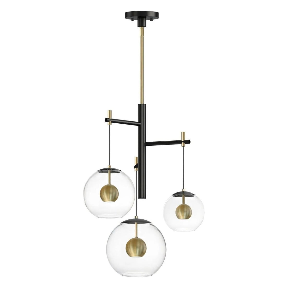 ET2 Lighting - Nucleus LED Chandelier - E25156-BKNAB | Montreal Lighting & Hardware