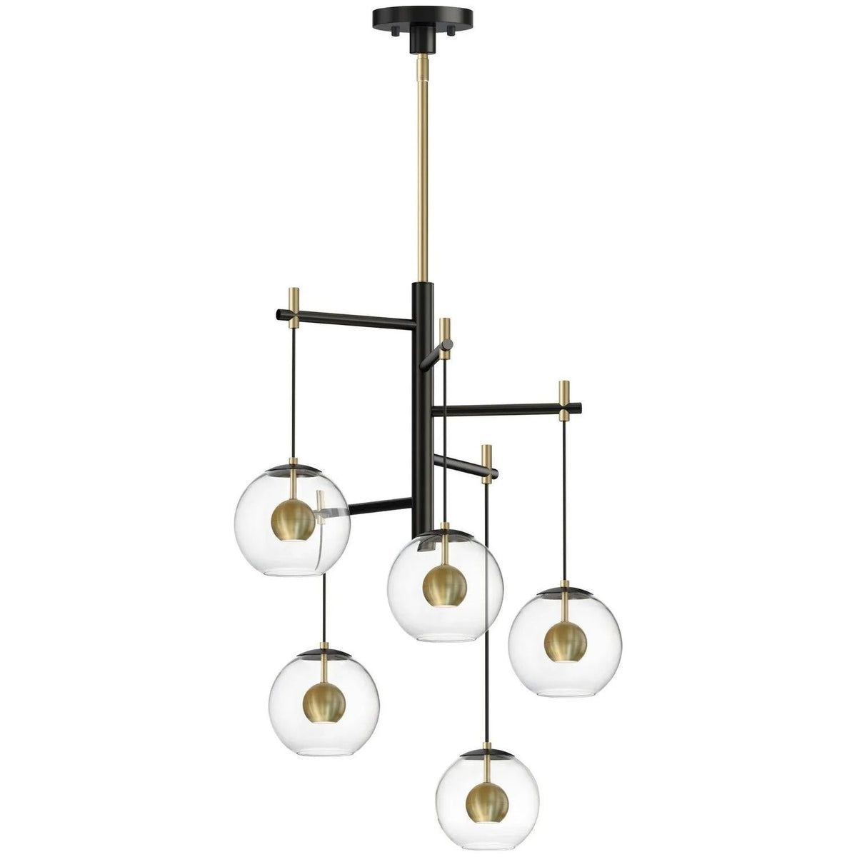 ET2 Lighting - Nucleus LED Chandelier - E25158-BKNAB | Montreal Lighting & Hardware