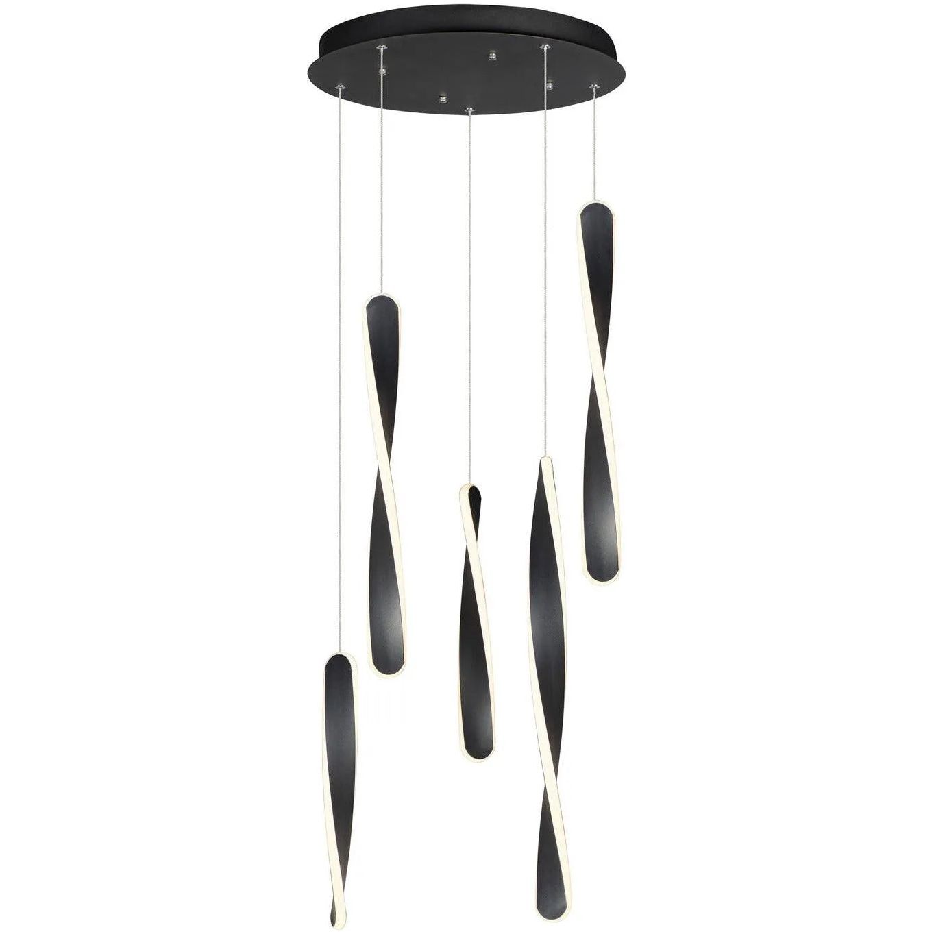 ET2 Lighting - Pirouette LED Pendant - E24154-BK | Montreal Lighting & Hardware