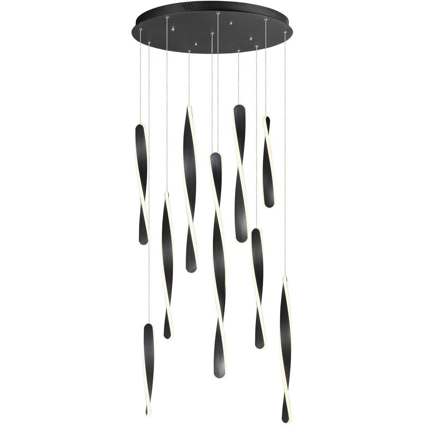 ET2 Lighting - Pirouette LED Pendant - E24156-BK | Montreal Lighting & Hardware