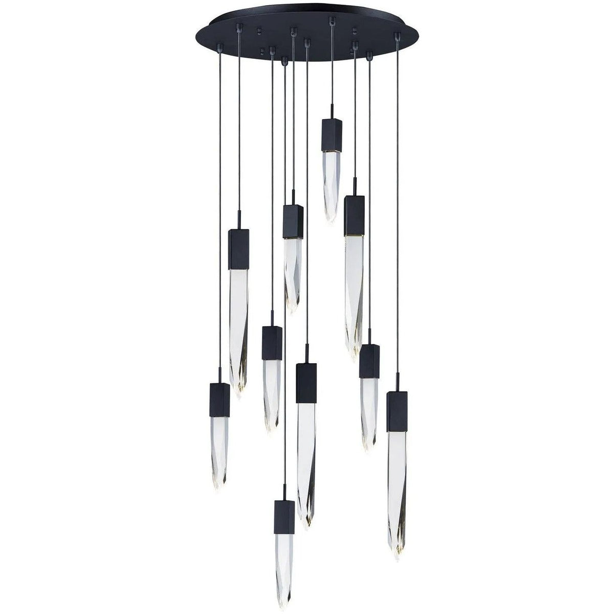 ET2 Lighting - Quartz LED Multi Pendant - E31247-20BK | Montreal Lighting & Hardware