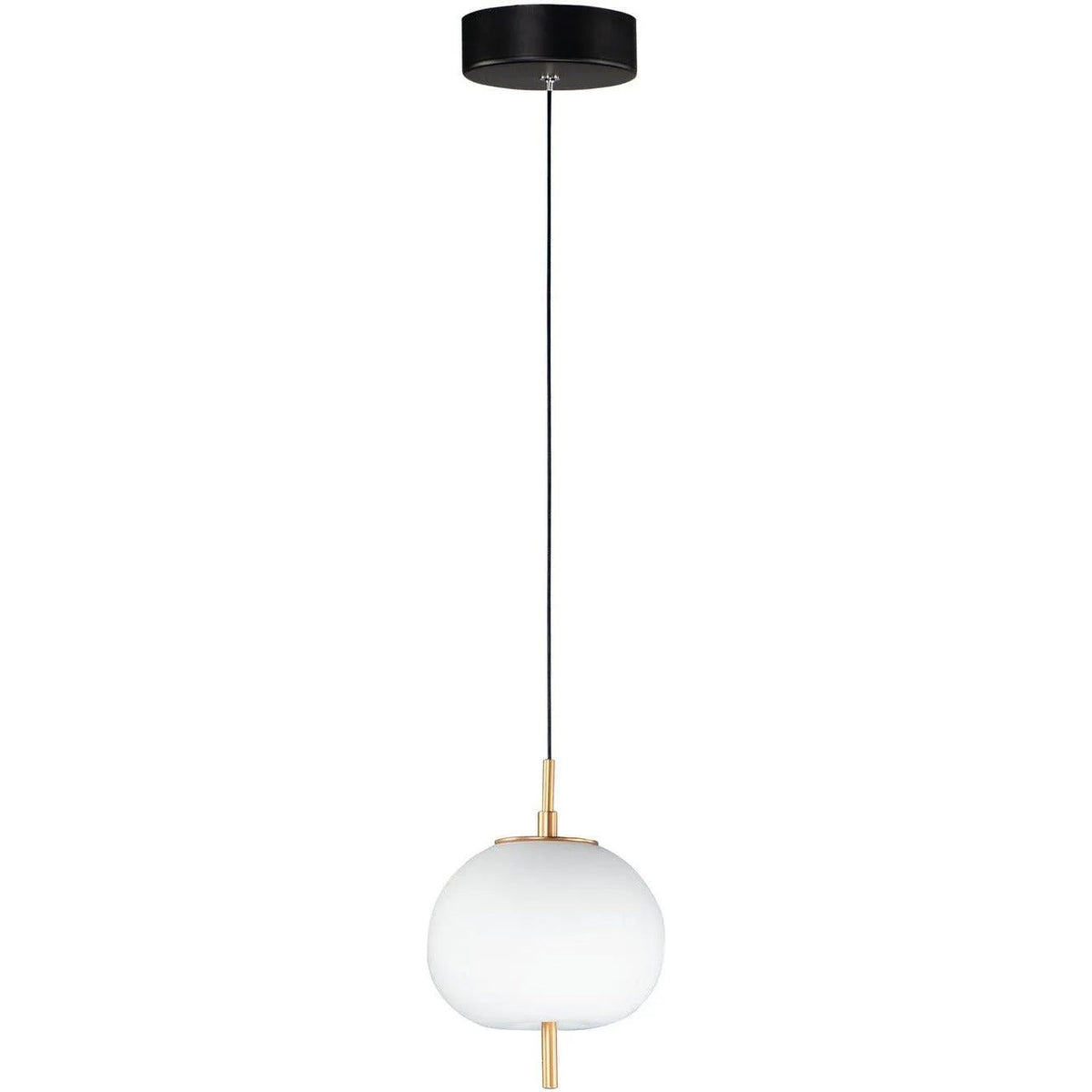 ET2 Lighting - Quest LED Mini Pendant - E25111-92BKGLD | Montreal Lighting & Hardware