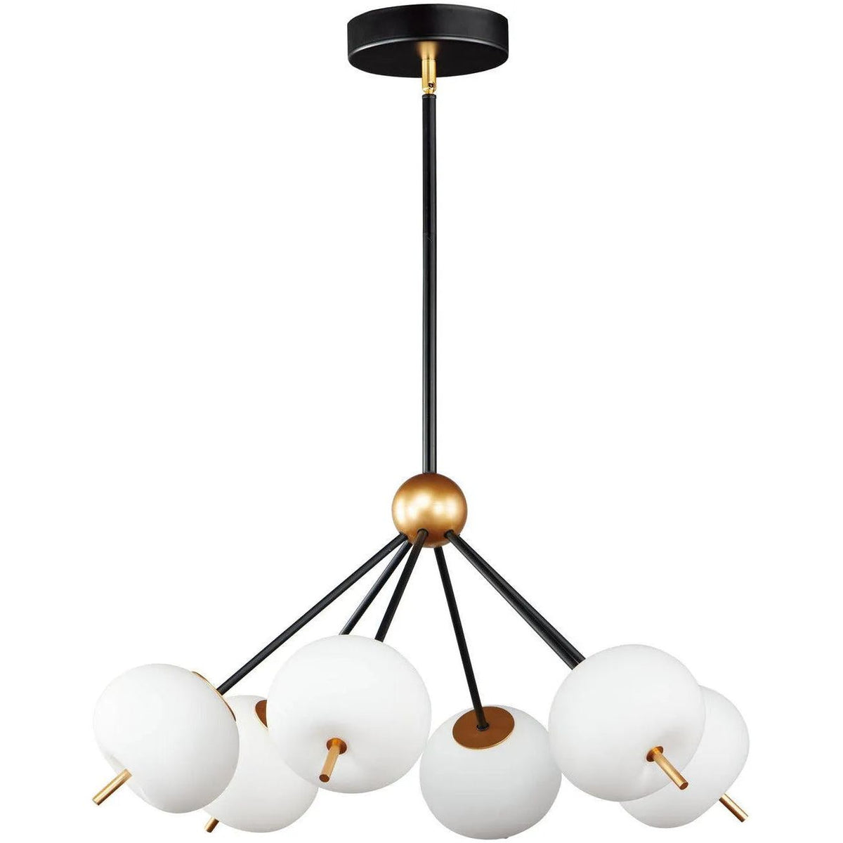 ET2 Lighting - Quest LED Pendant - E25116-92BKGLD | Montreal Lighting & Hardware