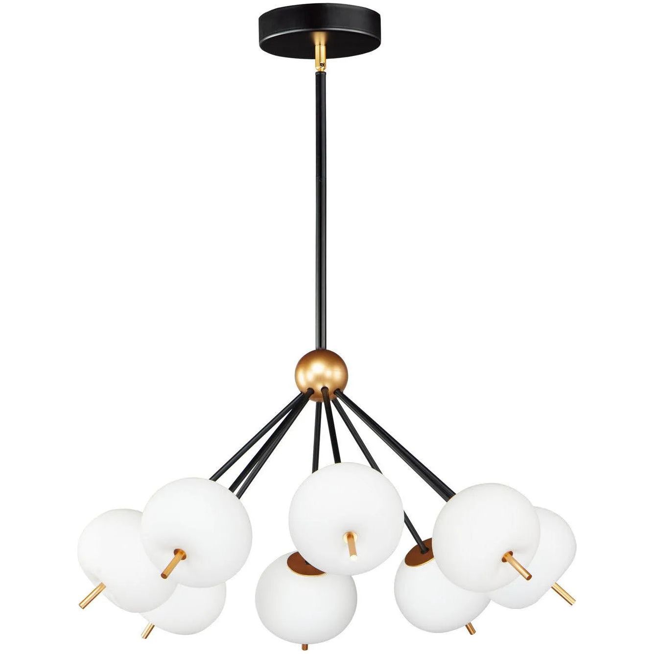 ET2 Lighting - Quest LED Pendant - E25118-92BKGLD | Montreal Lighting & Hardware