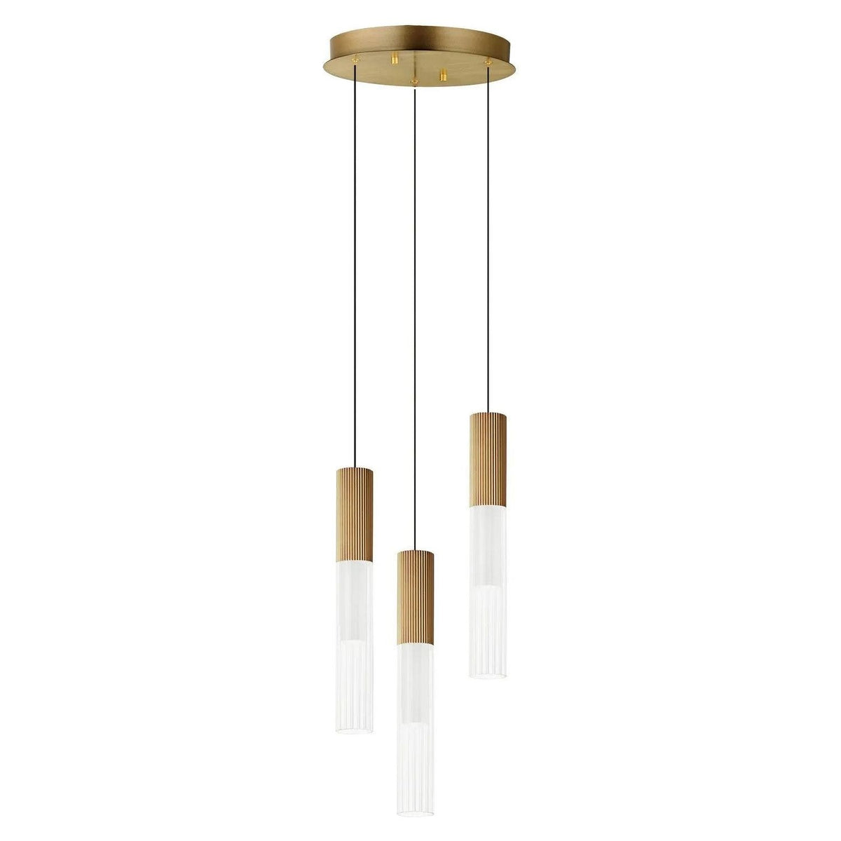 ET2 Lighting - Reeds LED Multi Pendant - E11013-144GLD | Montreal Lighting & Hardware