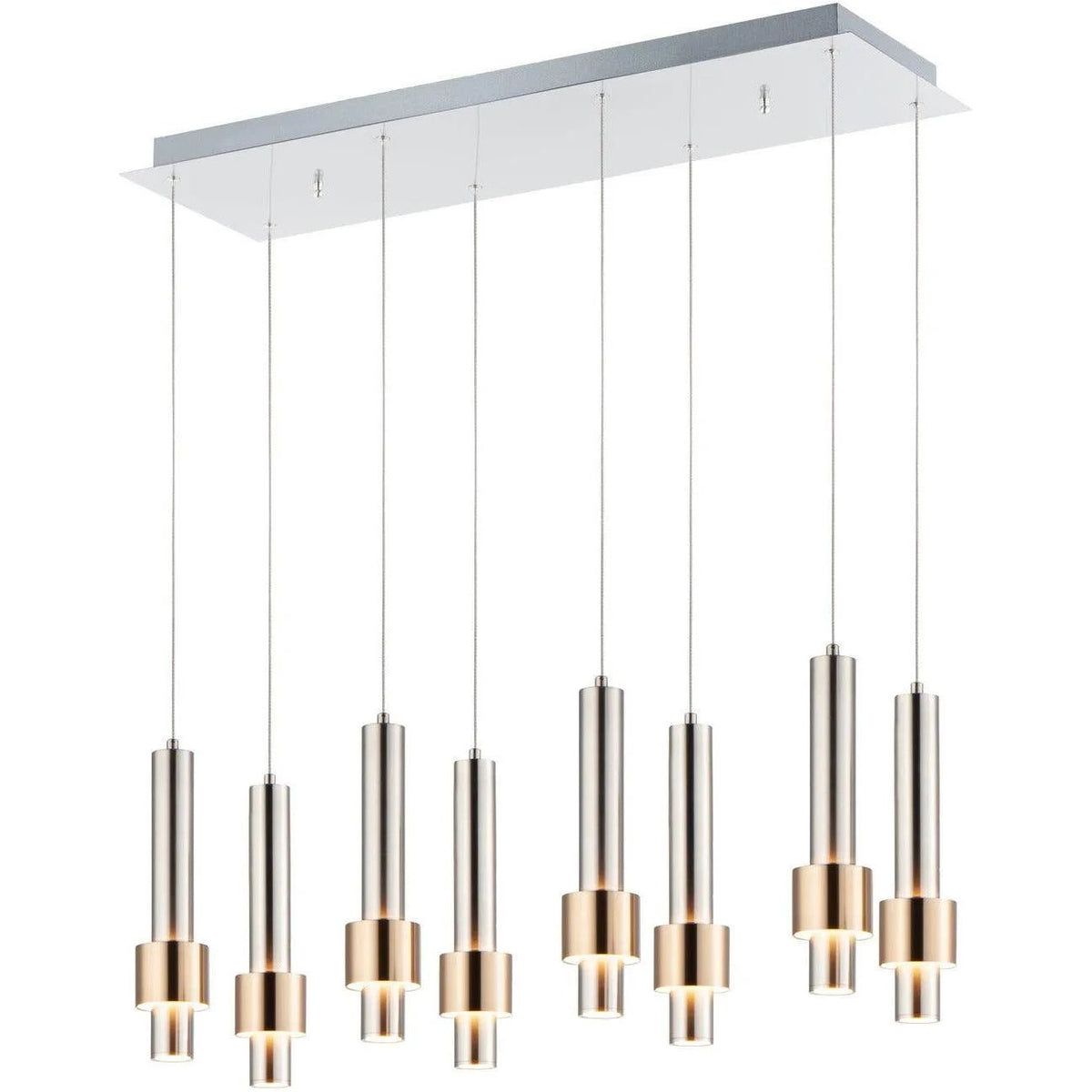 ET2 Lighting - Reveal LED Linear Pendant - E24758-BKGLD | Montreal Lighting & Hardware