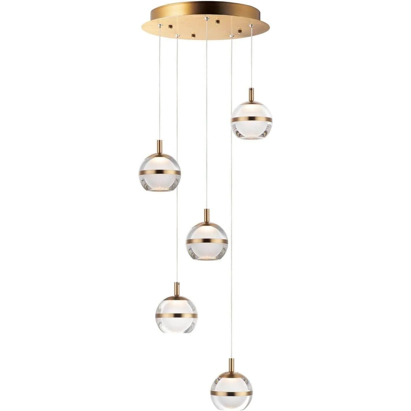 ET2 Lighting - Swank LED Multi Pendant - E24595-93NAB | Montreal Lighting & Hardware