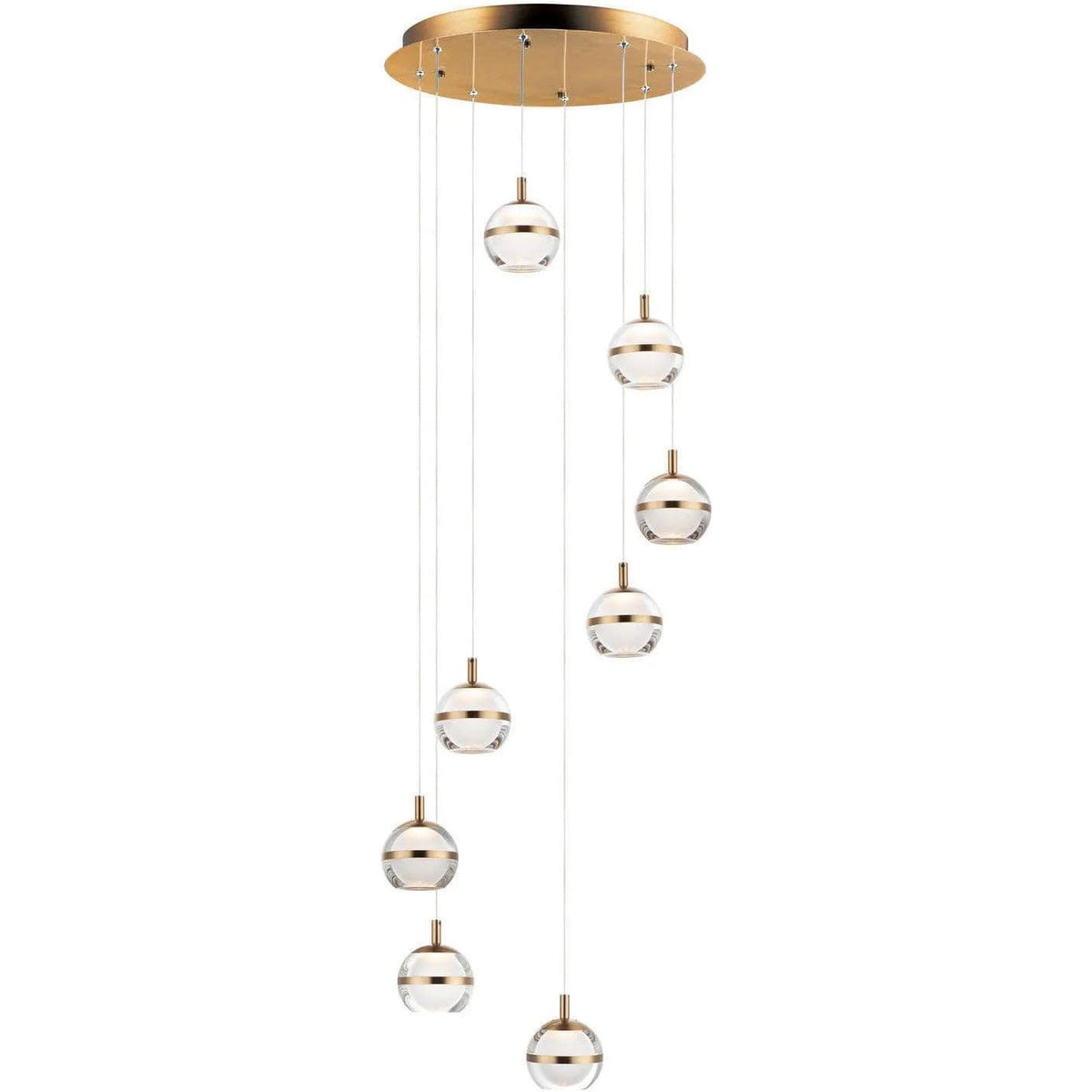 ET2 Lighting - Swank LED Multi Pendant - E24598-93NAB | Montreal Lighting & Hardware