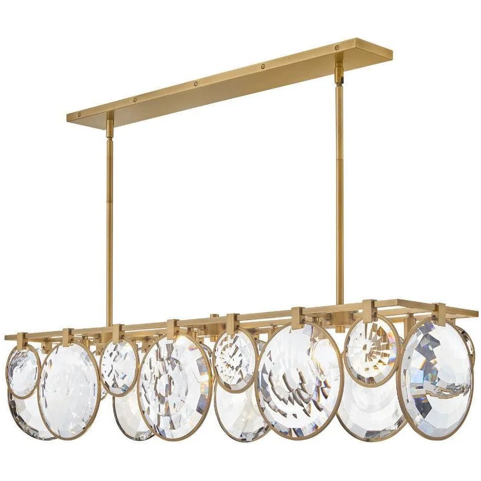 Fredrick Ramond - Nala LED Linear Chandelier - FR31266HBR | Montreal Lighting & Hardware