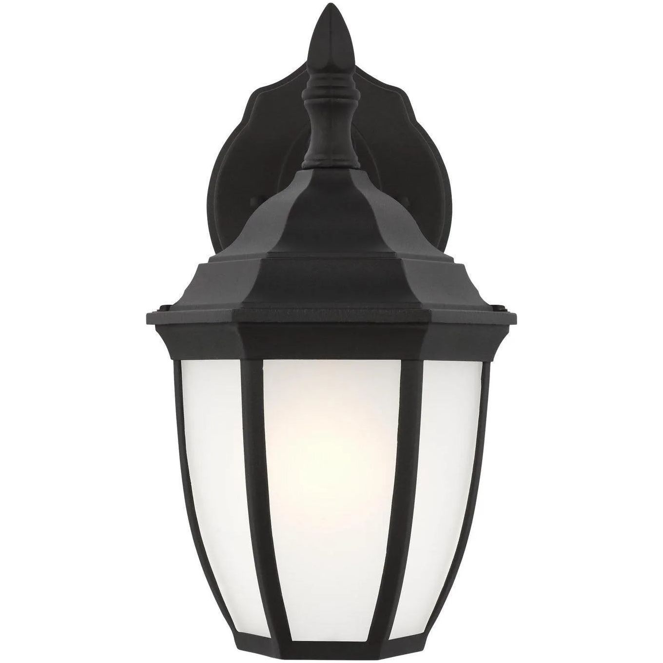 Generation Lighting - Bakersville Etched Rounded Outdoor Wall Lantern - 89936-12 | Montreal Lighting & Hardware