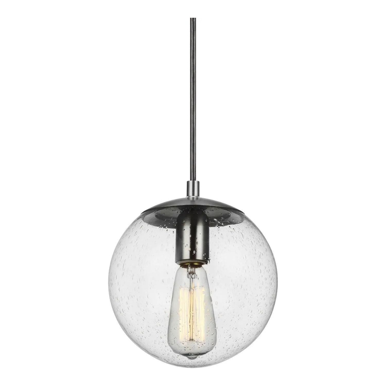 Generation Lighting - Leo-Hanging Seeded Globe Pendant - 6501801-04 | Montreal Lighting & Hardware