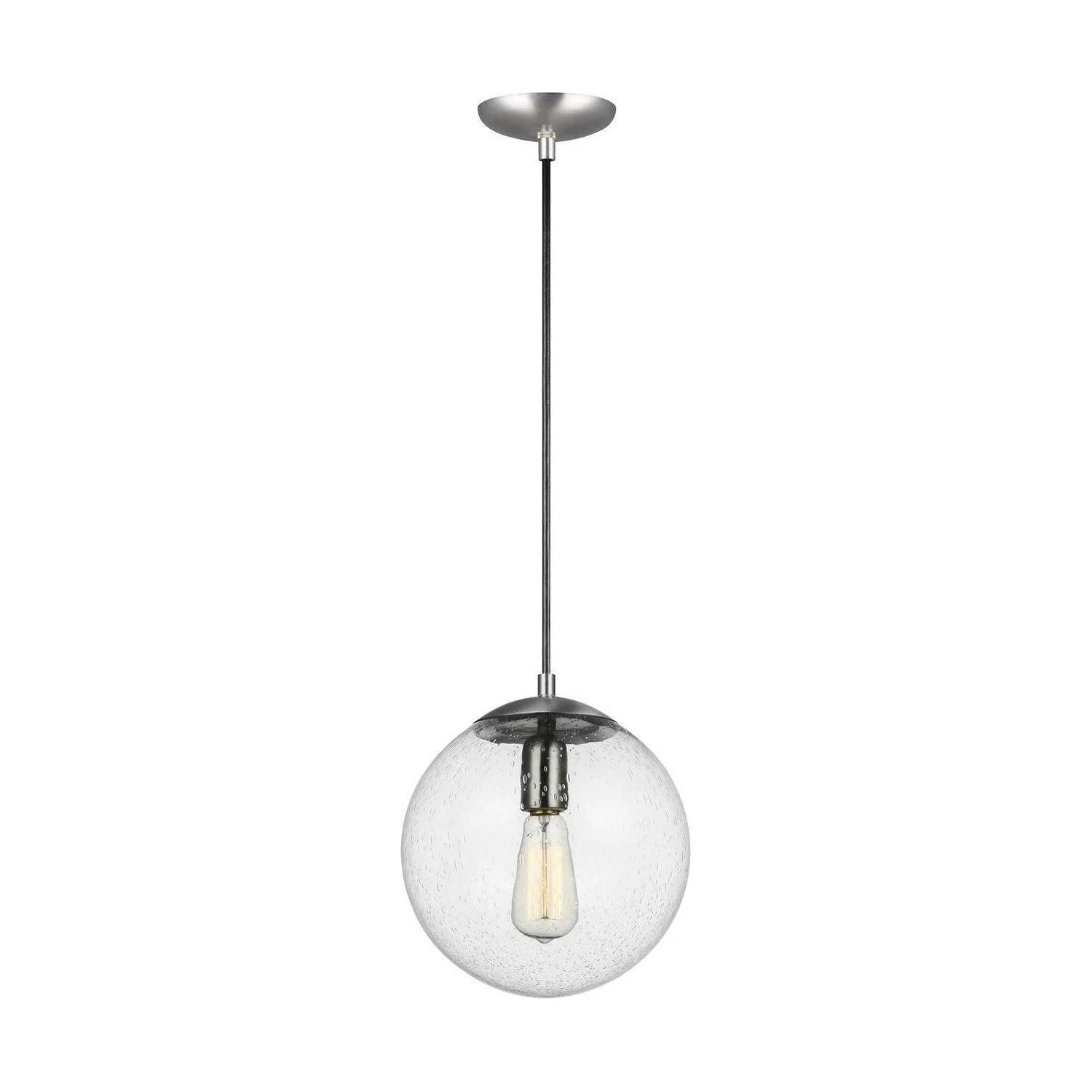 Generation Lighting - Leo-Hanging Seeded Globe Pendant - 6601801-04 | Montreal Lighting & Hardware