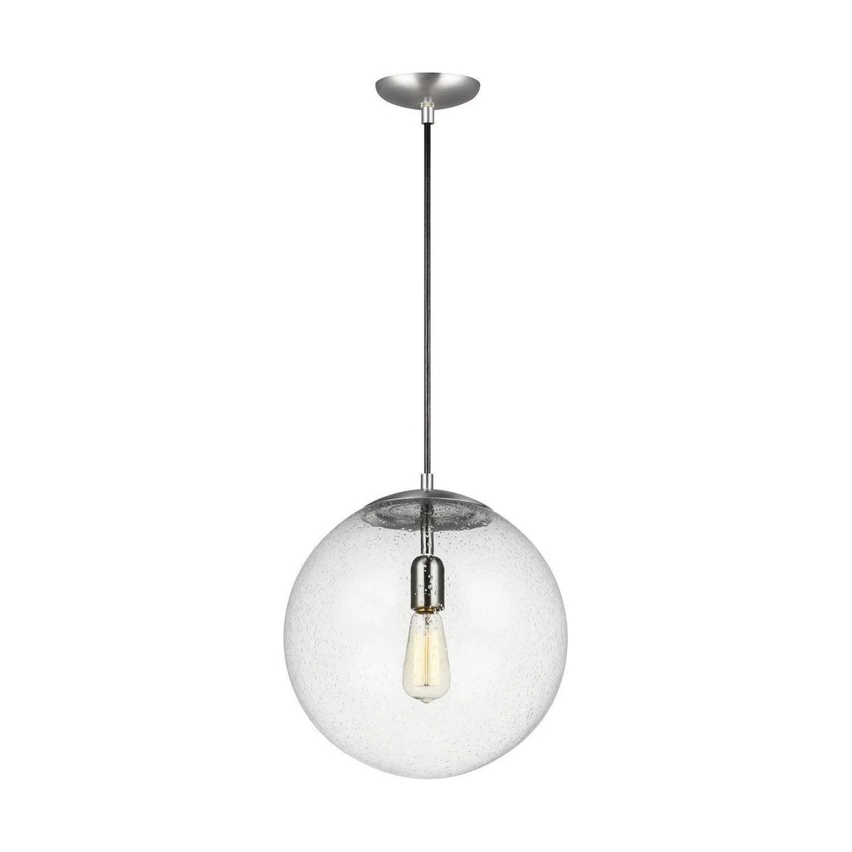 Generation Lighting - Leo-Hanging Seeded Globe Pendant - 6801801-04 | Montreal Lighting & Hardware