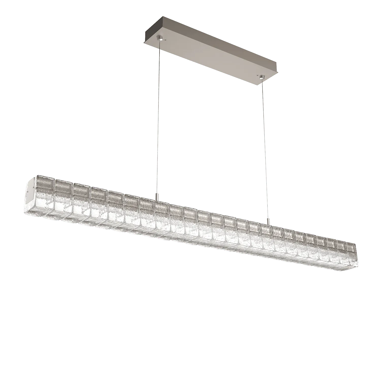 Hammerton Studio - Asscher Linear Suspension - PLB0080-48-BS-AC-CA1-L1 | Montreal Lighting & Hardware