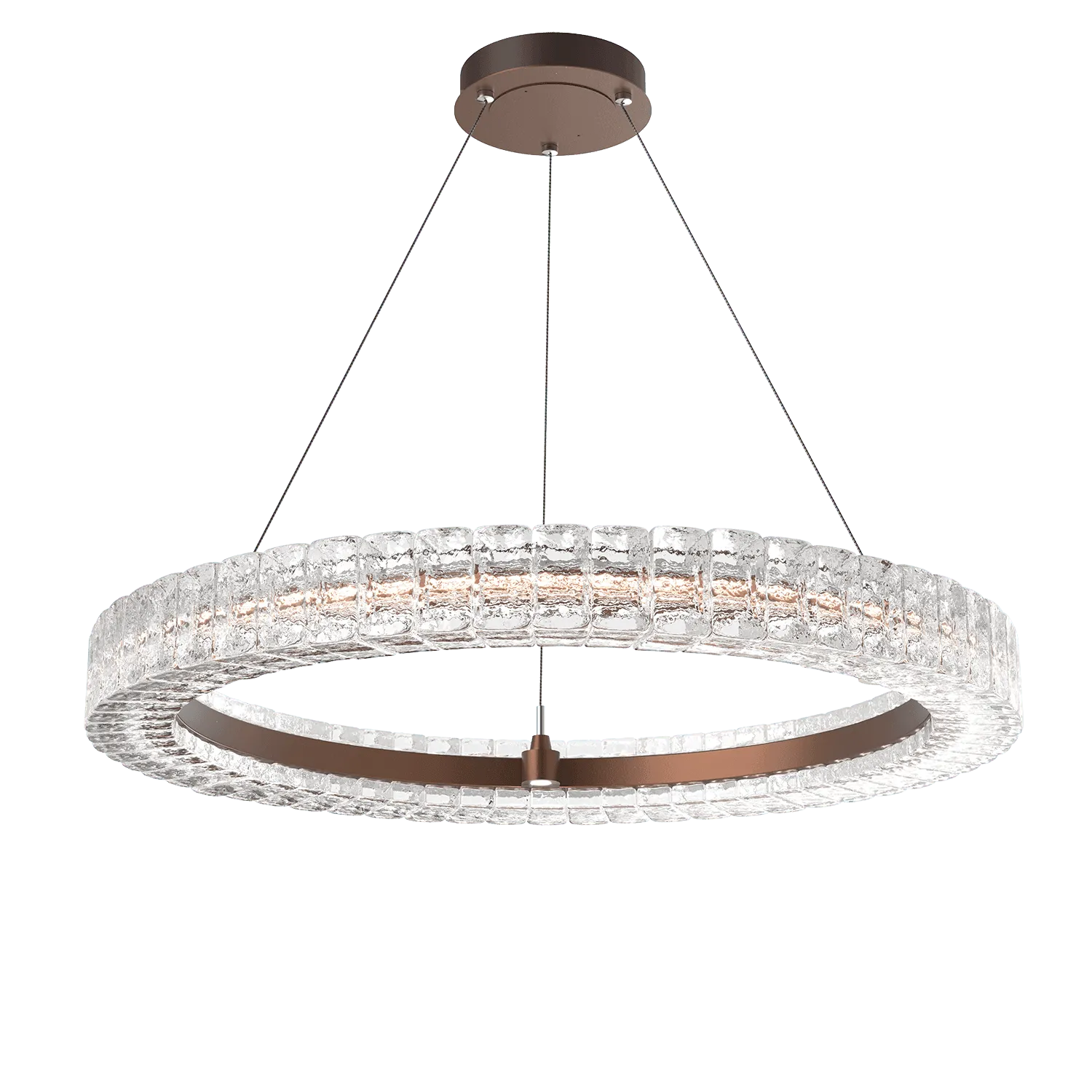 Hammerton Studio - Asscher Ring Chandelier - CHB0080-36-BB-AC-CA1-L3 | Montreal Lighting & Hardware