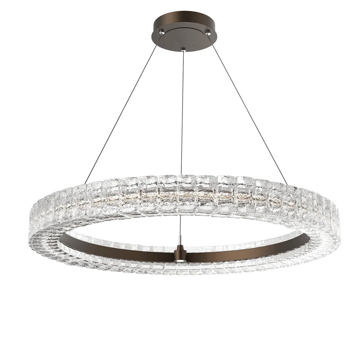 Hammerton Studio - Asscher Ring Chandelier - CHB0080-36-FB-AC-CA1-L3 | Montreal Lighting & Hardware