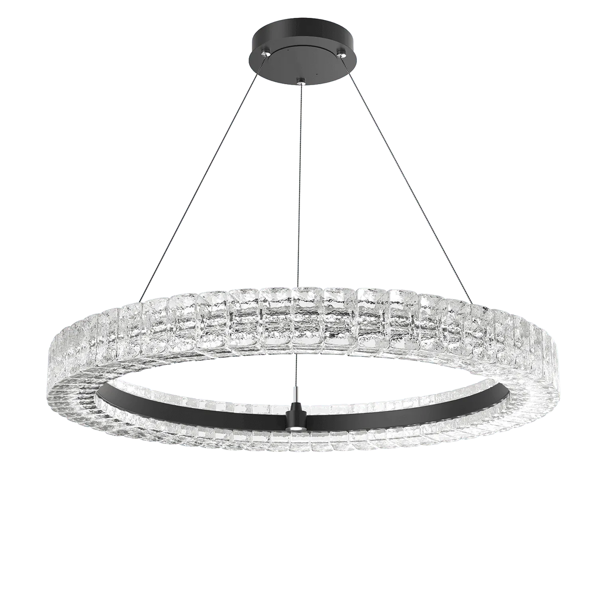 Hammerton Studio - Asscher Ring Chandelier - CHB0080-36-MB-AC-CA1-L3 | Montreal Lighting & Hardware