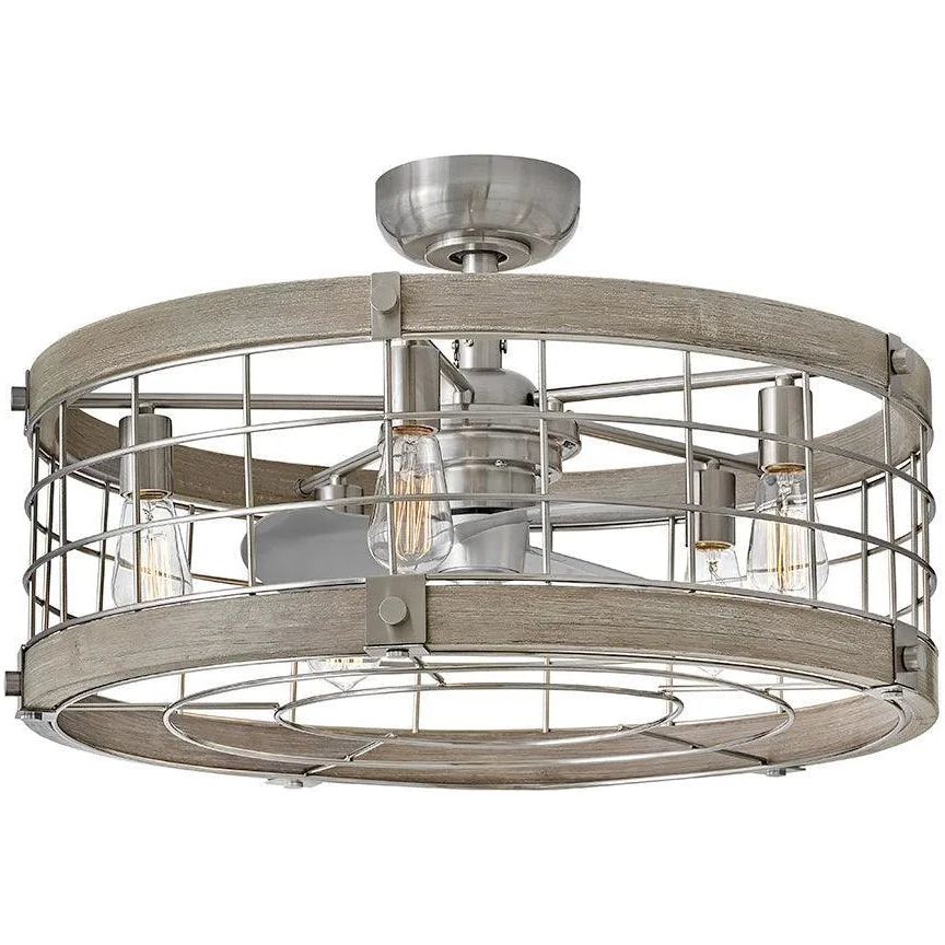 Hinkley Lighting - Bryce LED Fandelier - 904627FBN-LIA | Montreal Lighting & Hardware