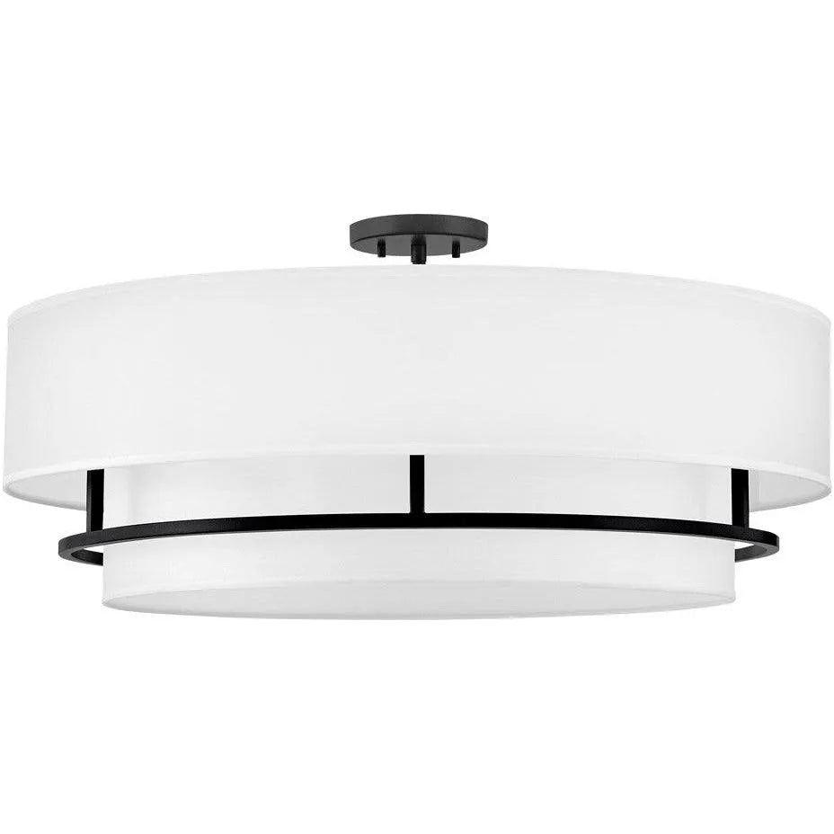 Hinkley Lighting - Graham LED Semi-Flush Mount - 38895BK | Montreal Lighting & Hardware