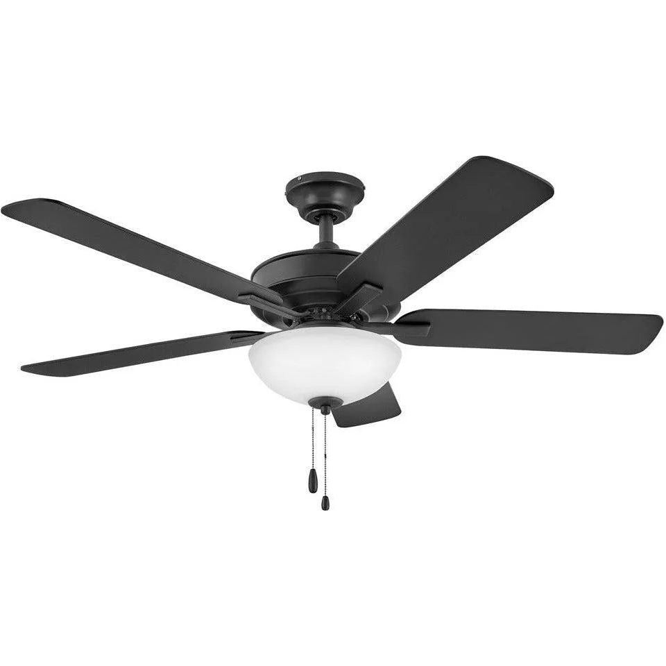 Hinkley Lighting - Metro Illuminated Ceiling Fan - 903352FMB-LIA | Montreal Lighting & Hardware