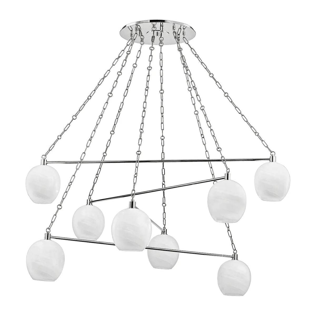 Hudson Valley Lighting - Asbury Park Chandelier - 9155-PN | Montreal Lighting & Hardware