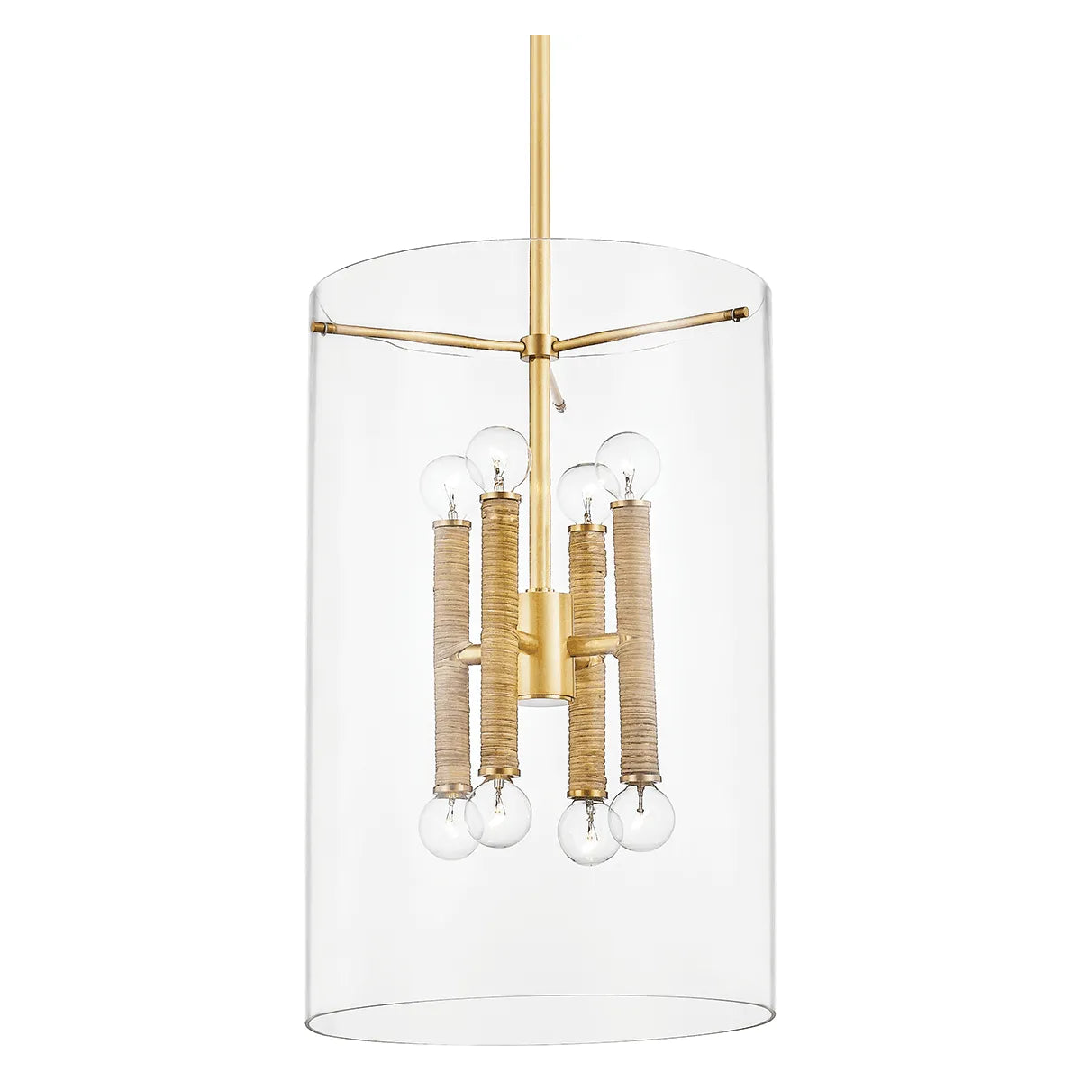 Hudson Valley Lighting - Barlow Lantern - BKO801-AGB | Montreal Lighting & Hardware