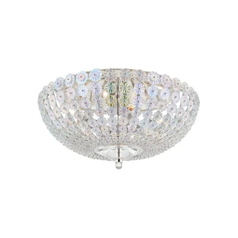 Hudson Valley Lighting - Floral Park Flush Mount - 8217-PN | Montreal Lighting & Hardware