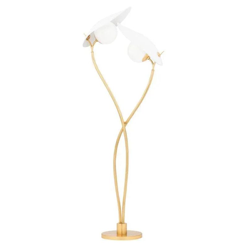 Hudson Valley Lighting - Frond Floor Lamp - KBS1749401-GL/TWH | Montreal Lighting & Hardware