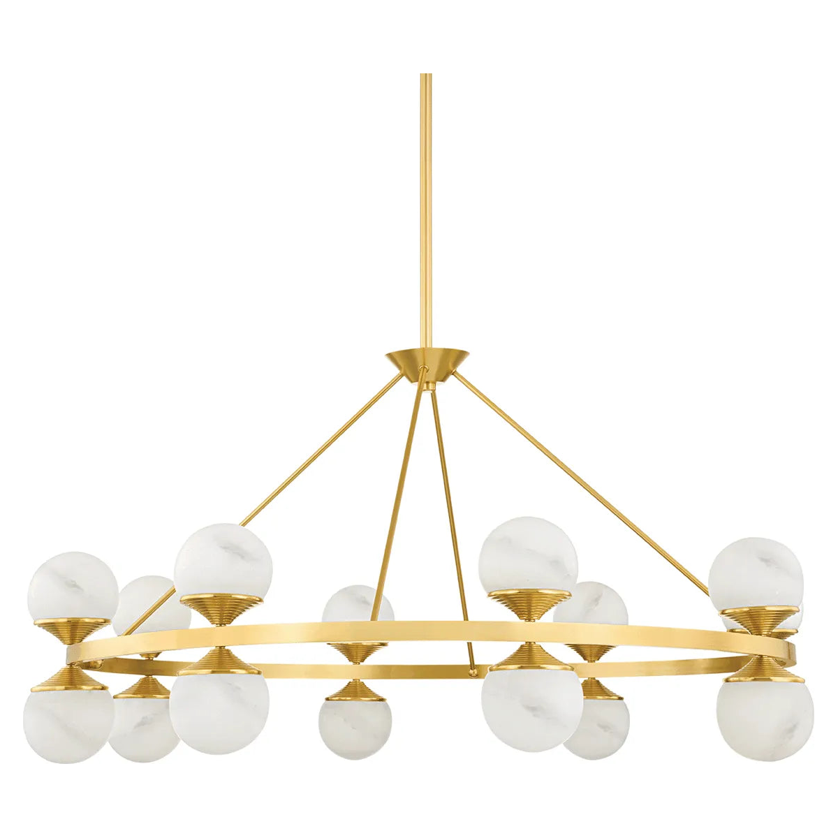 Hudson Valley Lighting - Grafton LED Chandelier - 8241-AGB | Montreal Lighting & Hardware