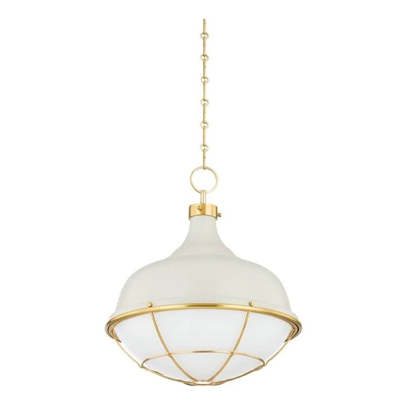 Hudson Valley Lighting - Holkham Pendant - MDS1502-AGB/OW | Montreal Lighting & Hardware