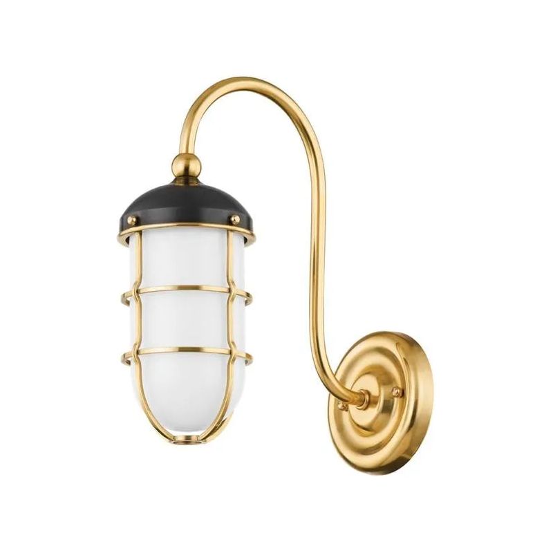 Hudson Valley Lighting - Holkham Wall Sconce - MDS1500-AGB/DB | Montreal Lighting & Hardware