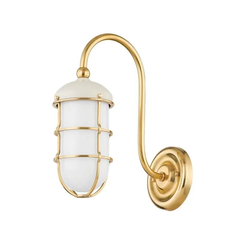 Hudson Valley Lighting - Holkham Wall Sconce - MDS1500-AGB/OW | Montreal Lighting & Hardware