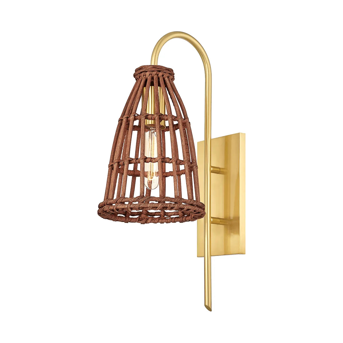 Hudson Valley Lighting - Jordan Wall Sconce - BKO700-AGB | Montreal Lighting & Hardware