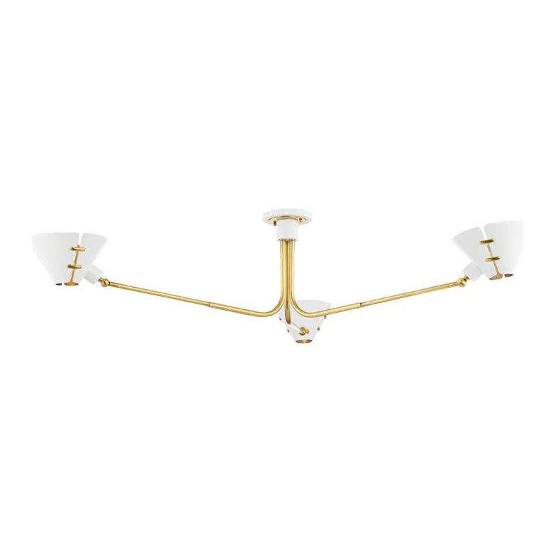 Hudson Valley Lighting - Split Semi Flush Mount - KBS1752803-AGB/SWH | Montreal Lighting & Hardware