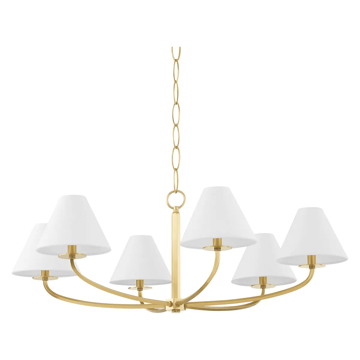 Hudson Valley Lighting - Stacey Chandelier - BKO901-AGB | Montreal Lighting & Hardware