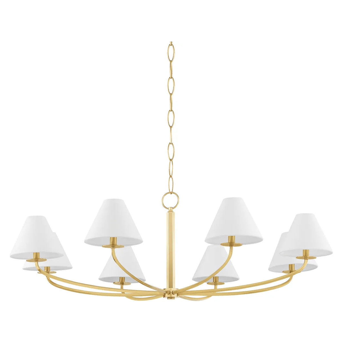 Hudson Valley Lighting - Stacey Chandelier - BKO902-AGB | Montreal Lighting & Hardware