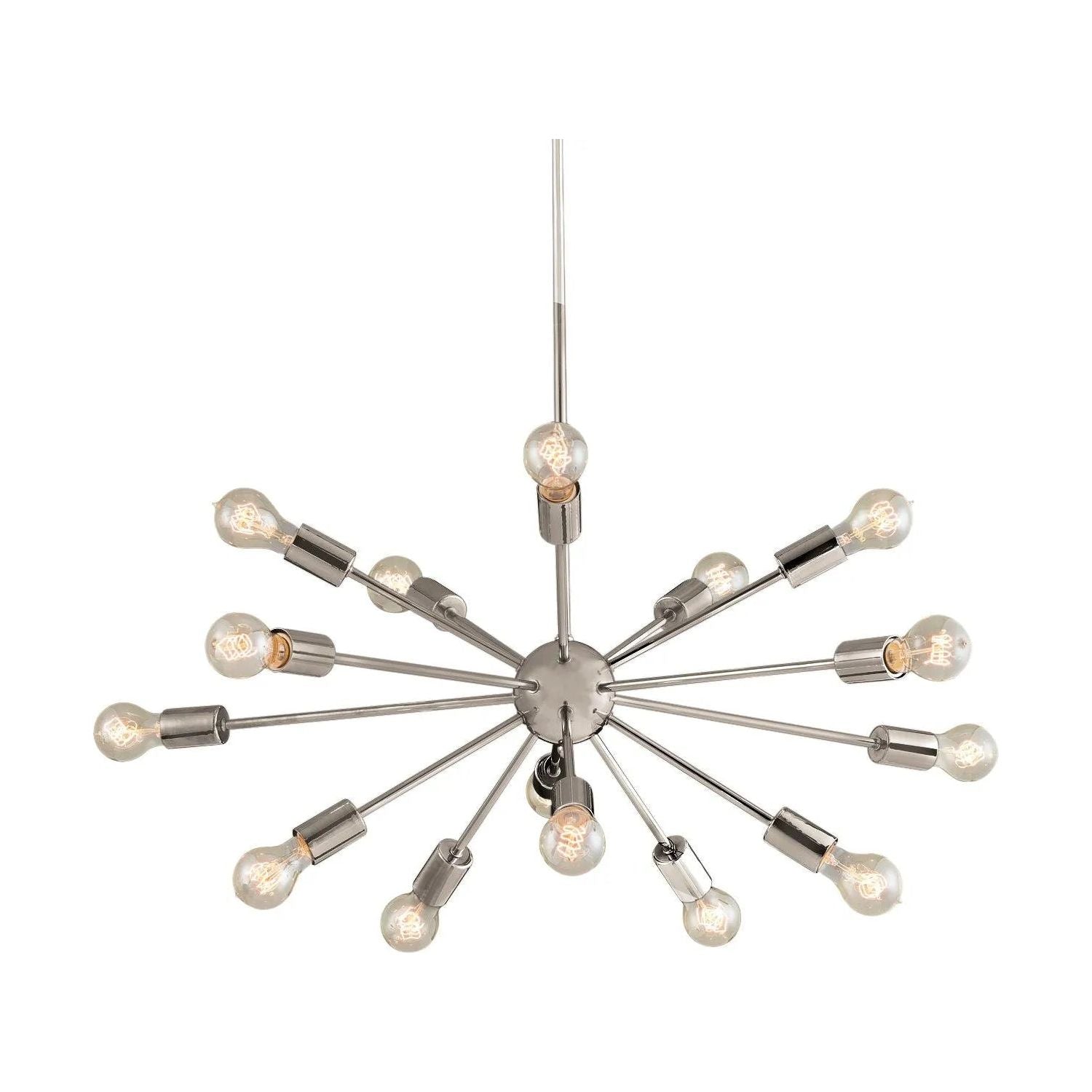 Justice Designs - Axion Chandelier - NSH-8024-NCKL | Montreal Lighting & Hardware