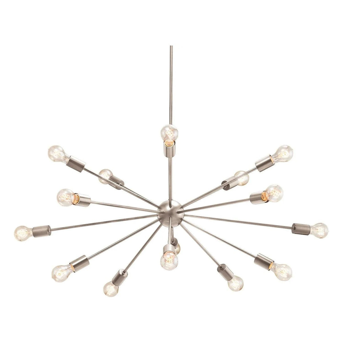 Justice Designs - Axion Chandelier - NSH-8024-NCKL | Montreal Lighting & Hardware